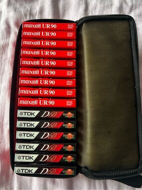 New Old Stock Maxell UR 90 & TDK Audio Cassette Tapes Lot of 15 Factory Sealed